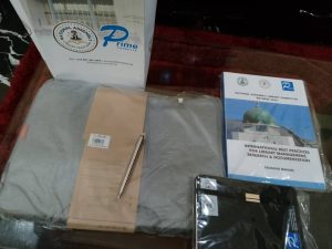Training Materials +Manuals, Branded Bags, Nitepad Pen )